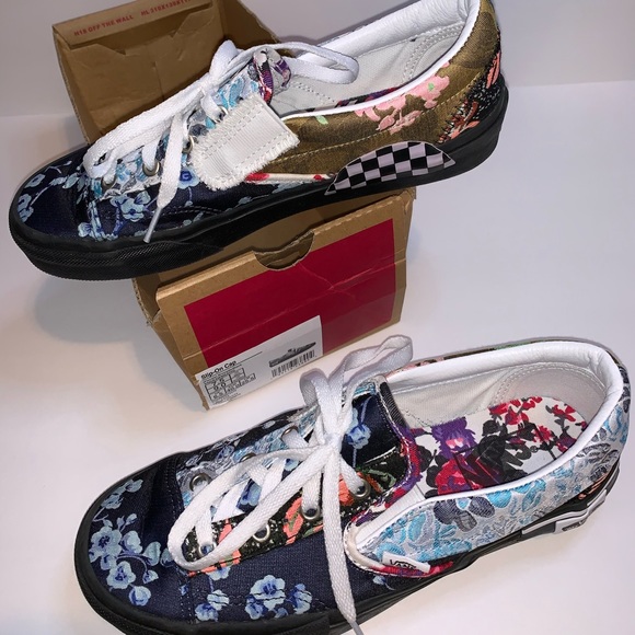 NWB Vans Floral Brocade Slip On Cap Sneakers - Picture 5 of 16